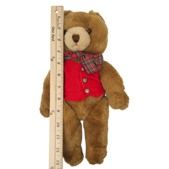 Schmid Musical Teddy Bear Gordon Fraser Vintage Jingle Bells Wind Up Jointed - Picture 10 of 12